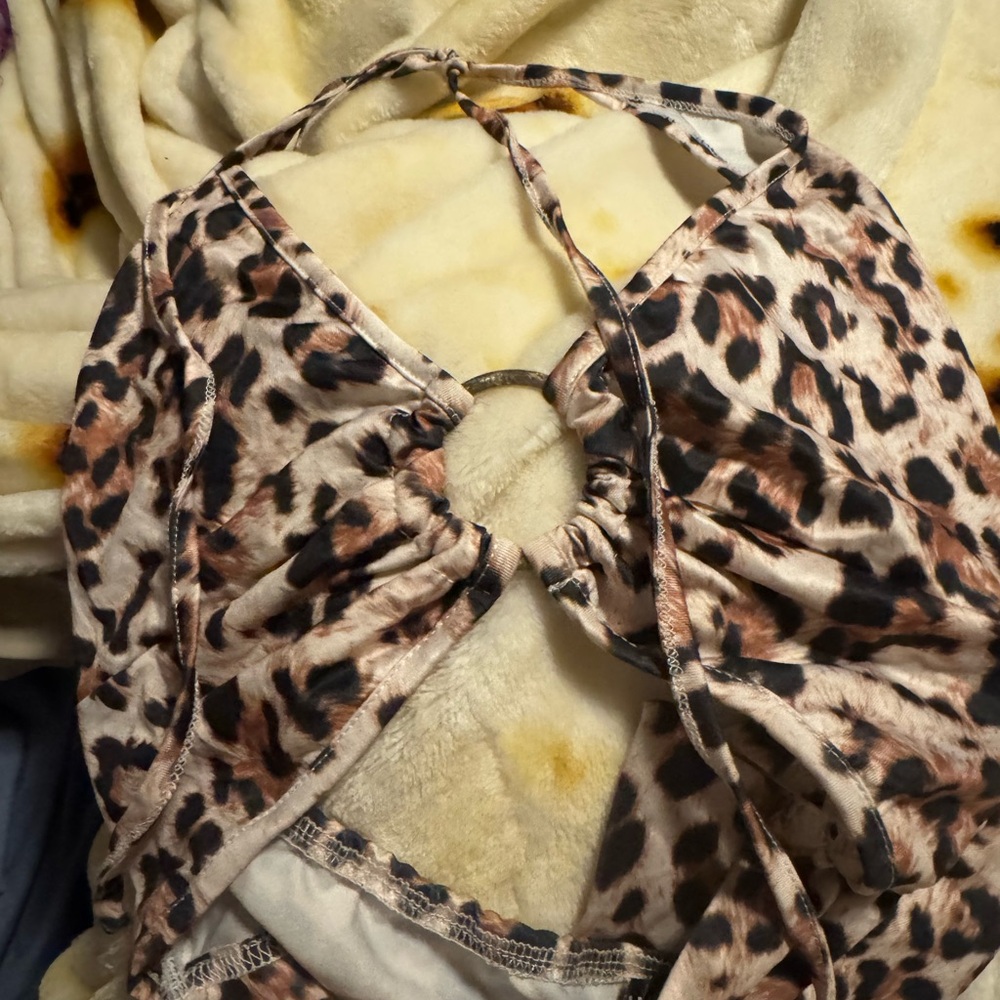 Leopard Print Halter Top